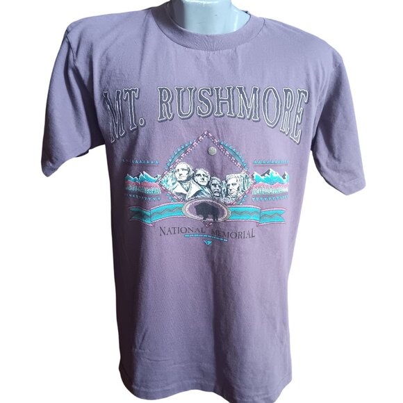 Vintage Men's Large T-shirt Single Stitch Mt. Rushmore National Memorial USA - Picture 2 of 7